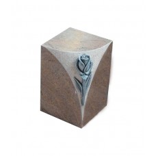 Special Cremation Urn with Rose on edge